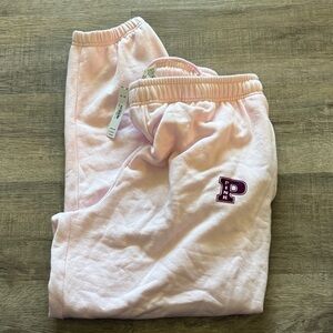 PINK Victoria's Secret Light Pink Girls' Jogger Sweatpants with P Logo